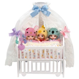 Takara Tomy Licca TAKARA TOMY LF-09 Baby Crib, Dress-up, Doll, Pretend Play, Toy, Ages 3 and Up, Toy Safety Standards, ST Mark Certified