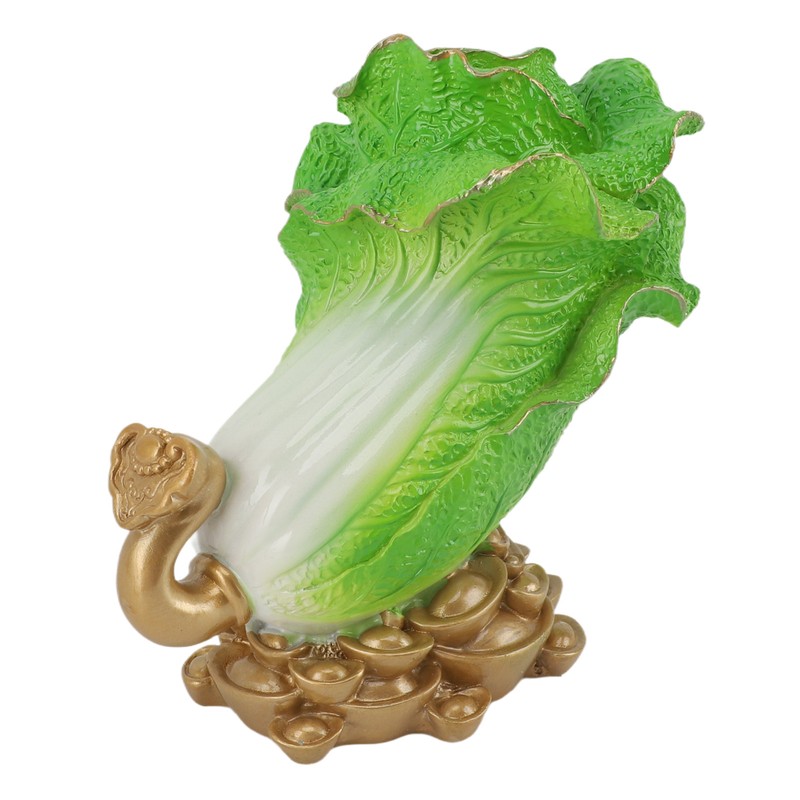 Lucky Cabbage Crafts Chinese Bai Cai Ornament Resin Feng Shui