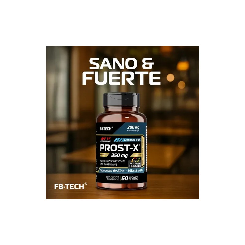 Suplemento para Próstata Prost-X de F8-Tech, 60 Cápsulas