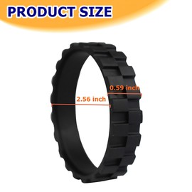 4 Packs Replacement Tires Compatible with j7,i7,s9 500,600,700,800,900,e3,e5 Series Robot Vacuum, Anti-Slip Rubber Wheel Tires Replacement Parts