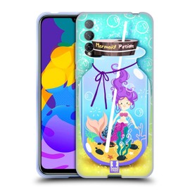 Head Case Designs Meerjungfrau Phantasie-Geschöpf In Flaschen Soft Gel Handyhülle Hülle kompatibel mit Honor Play 4T Pro