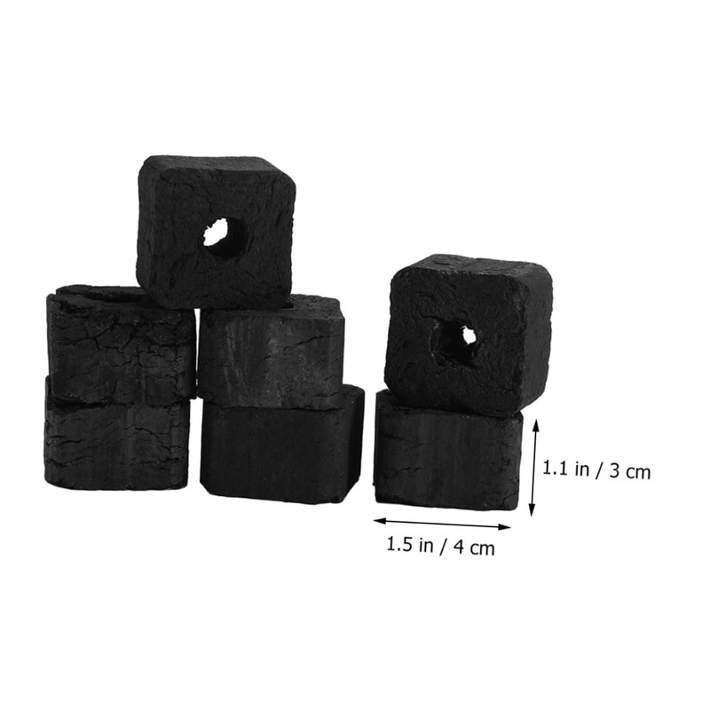 Outanaya Fireplace Charcoal Tablets Odourless Bamboo Charcoal for Grilling Camping