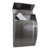 Qualarc WF-0906A Glacial Elliptical Stainless Steel Locking Wall Mount Mailbox,