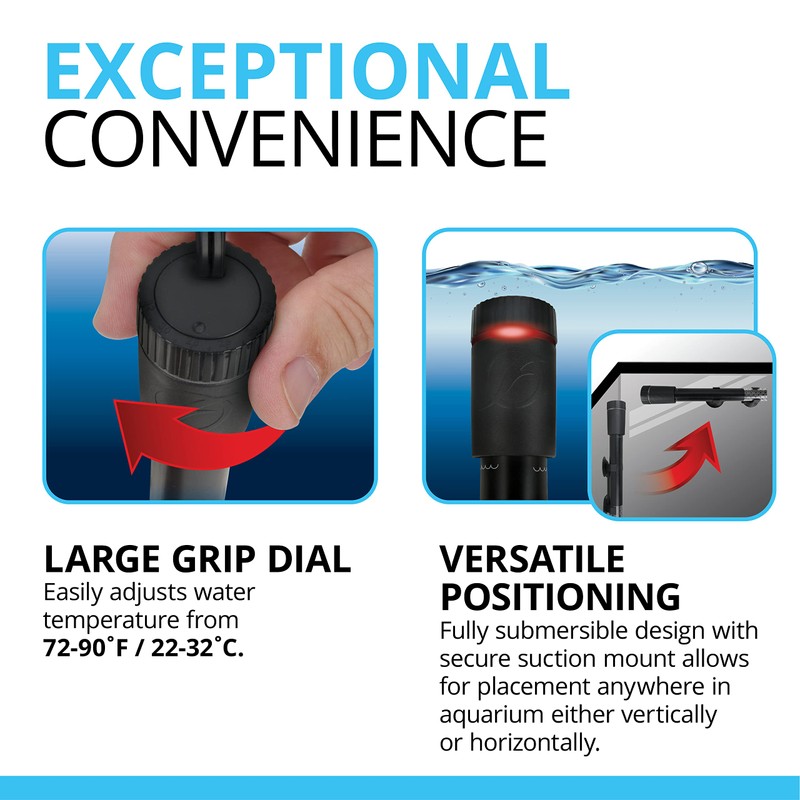 Fluval T150 Fully Electronic Heater for Freshwater Aquariums up to