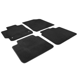 SDeelCase 4 Pieces Black Front & Rear Carpets Floor Mats Nylon For 07-11 Toyota Camry