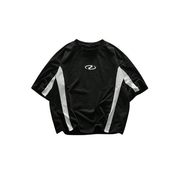 SOLY HUX Men's Short Sleeve T Shirts Streetwear Color Block