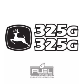 Aftermarket 325G Compact Track Loader Premium Vinyl Decal Kit - Construction Equipment