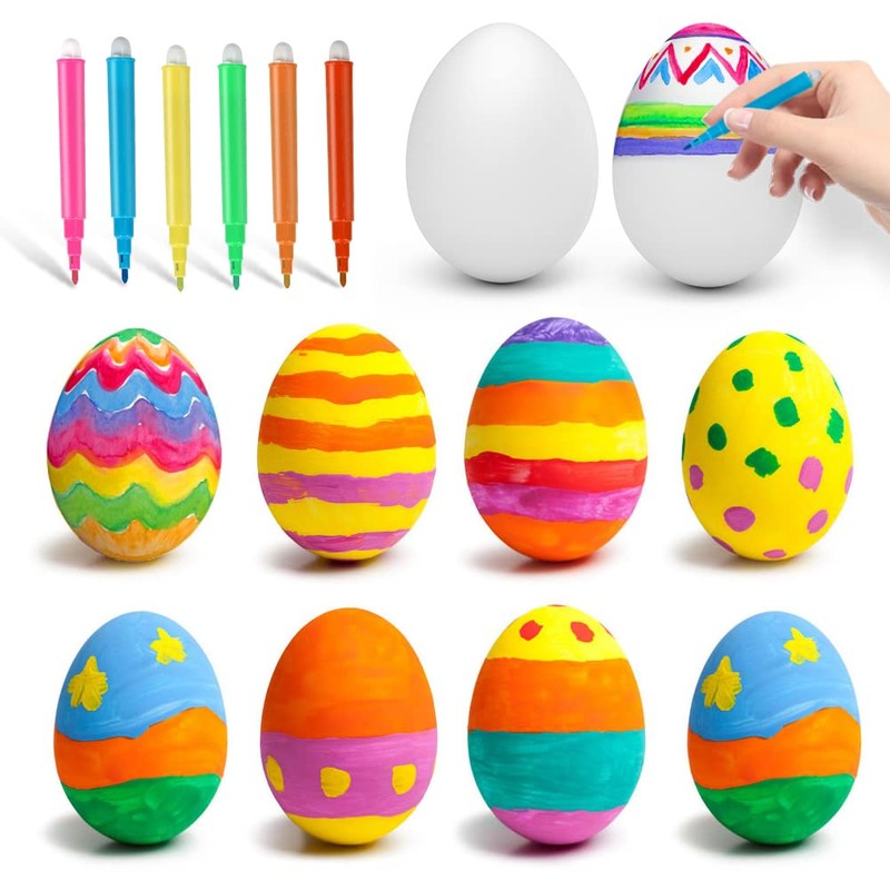 Easter eggs plastic white, Easter eggs decorative eggs, Easter eggs