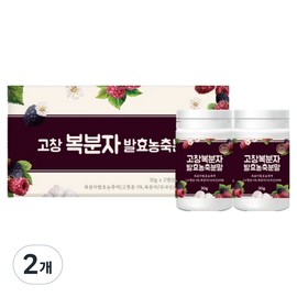 GBMS Gochang Raspberry Fermented Concentrate Powder, 2 packs, 60g / 지비엠에스 고창 복분자 발효농축분말, 2개, 60g