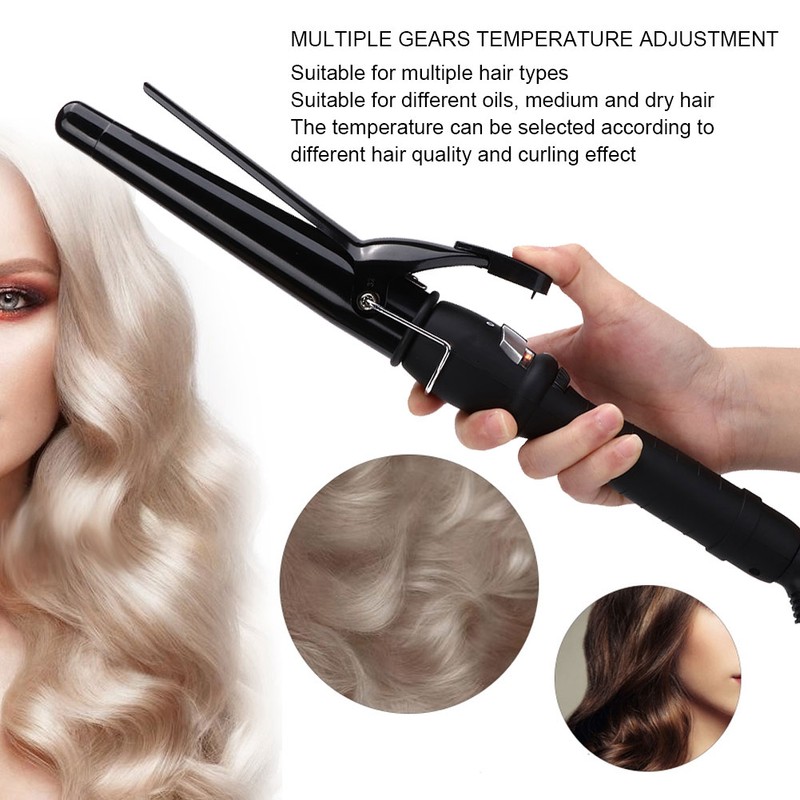 Ceramic Glaze Adjustable Electric Hair Curler Curling Iron Styling Tool