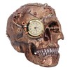 Nemesis Now, Bronze, Scrapped Skull Steampunk Skeleton Figurine, 19cm