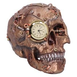 Nemesis Now, Bronze, Scrapped Skull Steampunk Skeleton Figurine, 19cm