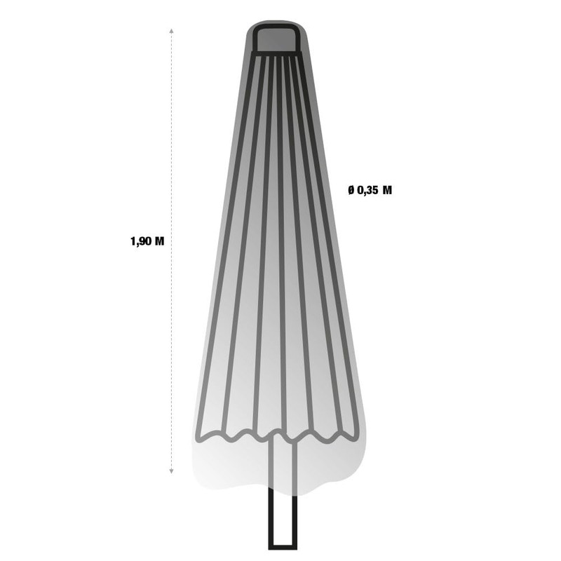 TERRE JARDIN - PVC Outdoor Parasol Cover