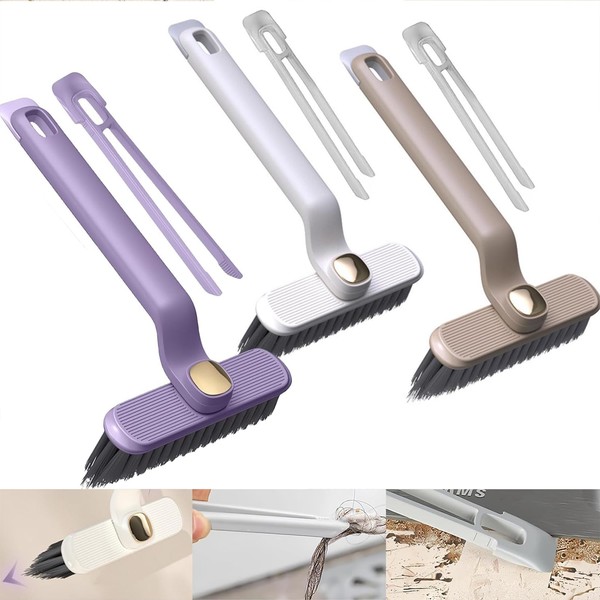 FUN LAVIE 3PCS Multi-Function Rotating Crevice Cleaning Brush No Dead