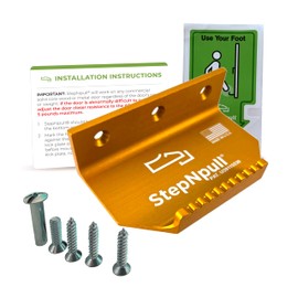 StepNpull Hands Free Door Opener - No Touch Door Foot Pull & Commercial Touchless Door Opener Tools for Bathroom (Orange-1 Piece)