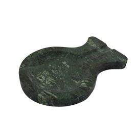 Marbco Marble Spoon Rest, Ladle Holder, Marble Spoon Rest Holder for Stove Kitchen, Heavy Duty, Dishwasher Safe (Design 1, Green)