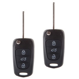OCPTY Replacement 2Pcs Key Fob Shells Case for Kia Soul for Kia Sportage for Kia Rondo for Kia Rio 2007-2013