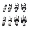 8Pcs Wood Plug Cutter Metric Carbon Steel Straight and Taper