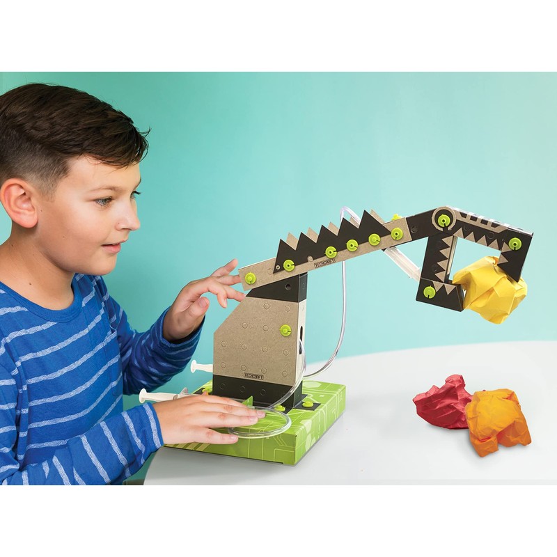 4M TechCraft Pneumatic Arm, Green Science, STEAM