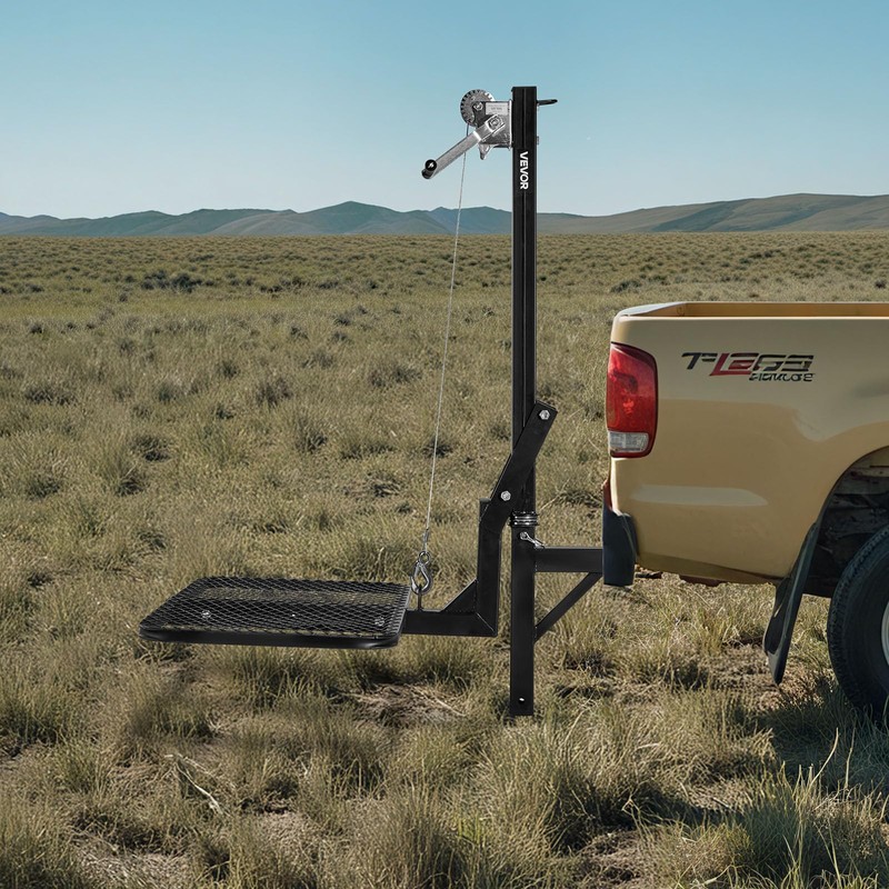 VEVOR Hitch Deer Hoist with Lifting System Platform, 300 lbs