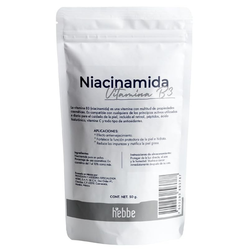 Hebbe - Niacinamida Pura para Rejuvenecimiento y Cuidado de la