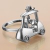 ARFUKA Keychain Golf Cart Pendant Keyring Unisex Key Organizer Holder