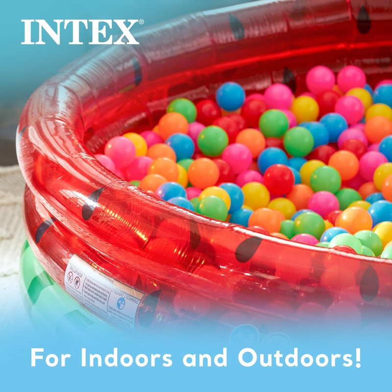 Intex 66-Inch Round Inflatable Outdoor Kids Swimming and Wading Watermelon