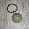 Retirement Gift Keyring, Leather Engraved Key Chain (This Legend Retired)