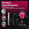 1-Inch Head Plastic Pipe Fitting Reamer With 1/4-Inch Hex Shaft,