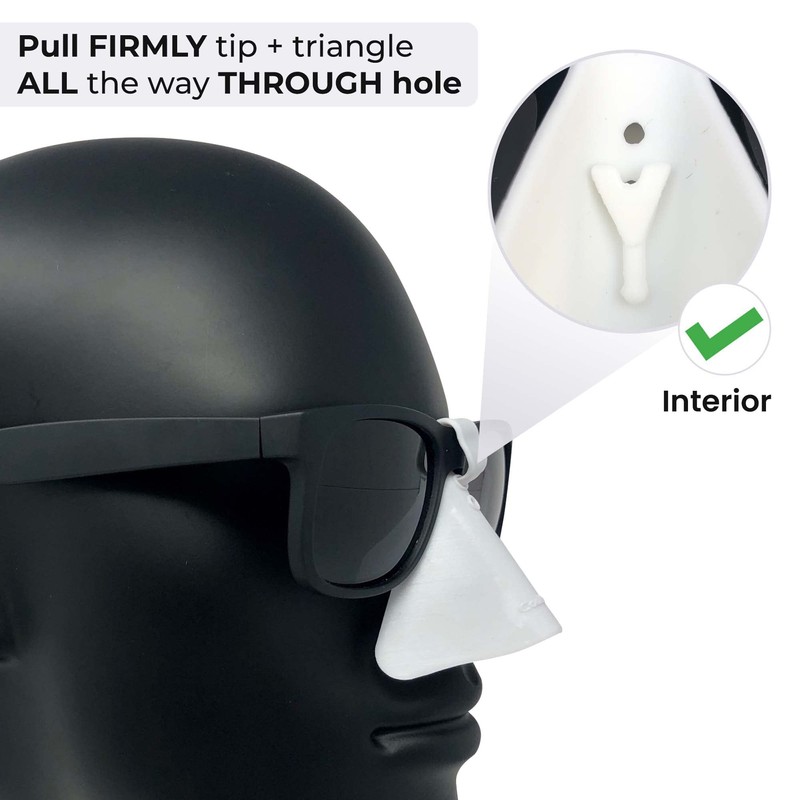 CoolNES - Paquete de 4 protectores de nariz UV para