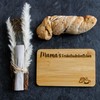 Spruchreif Bamboo Breakfast Board with Engraving for Mum, Bread Board