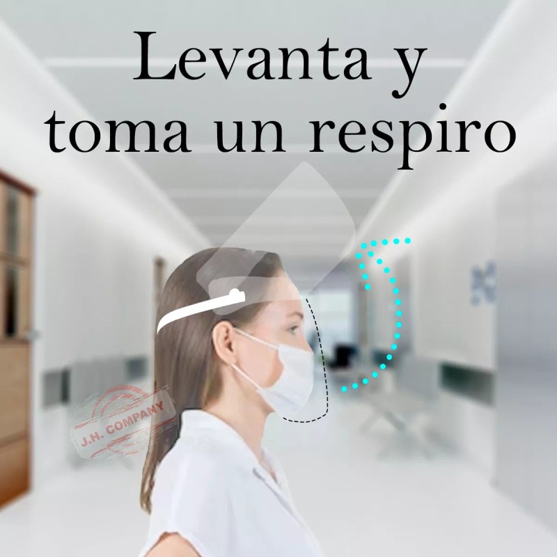 Careta Protector Facial Anti Empañante Mascarilla 50pz