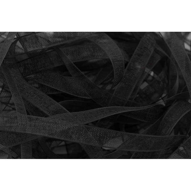 [JOKOVIKI] Black Organza Ribbon 6mm Width - Perfect for Gift
