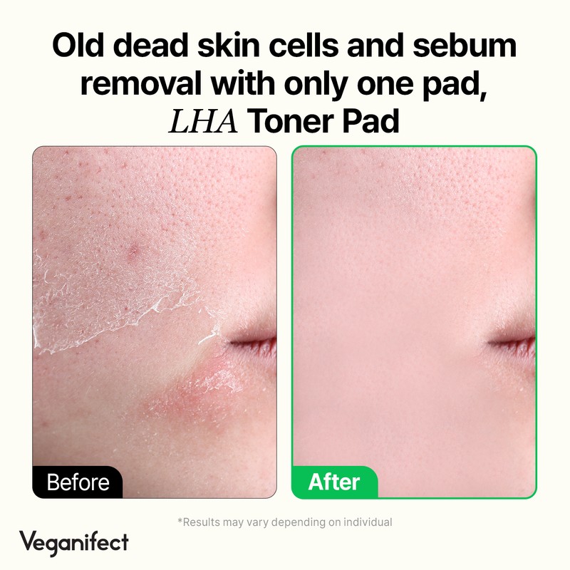 Veganifect [Veganifect]Clean and Glow Green Barley First LHA Toner Pad