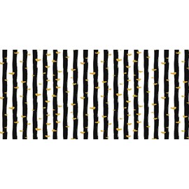 Ambesonne Modern Pencil Pen Holder, Vertical Black and White Brushstroke Stripes Background Valentines Themed Hearts, Ceramic Pencil Holder for Desk Office Accessory, 3.6" X 3.2", Pale Coffee