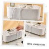 OSALADI Cable Management Box with Lid Stylish Storage for Cords