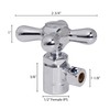 Westbrass D103X-2-01 Cross Handle Angle Stop Shut Off Valve, 1/2"