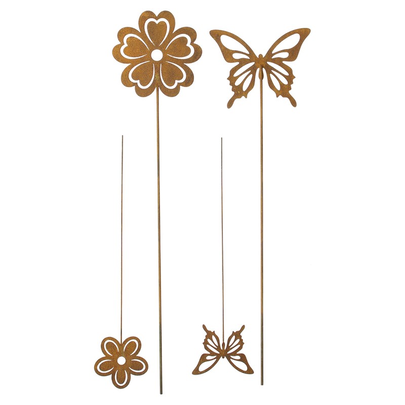 Garden Decoration Butterfly Garden Stake Decorative Stake Flower & Butterfly