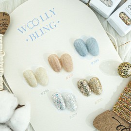 Thezel The Gel Woolly Bling 5-Piece Set Glitter Velvet Gel / 더젤 울리블링 5종 세트 글리터 벨벳젤