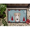 Caroline's Treasures BB1724JMAT Winter Holiday Borzoi Doormat 24x36 Front Door