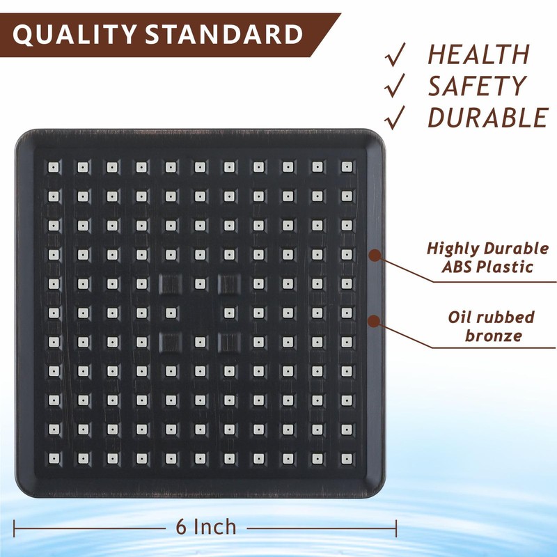 Nuodan High Pressure Rain Shower Head with 11'' Extension Arm