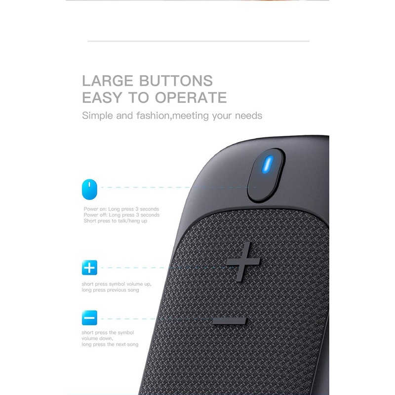 Portable Bluetooth Speaker Clip-On Compatible with Tecno Pova 4 Pro