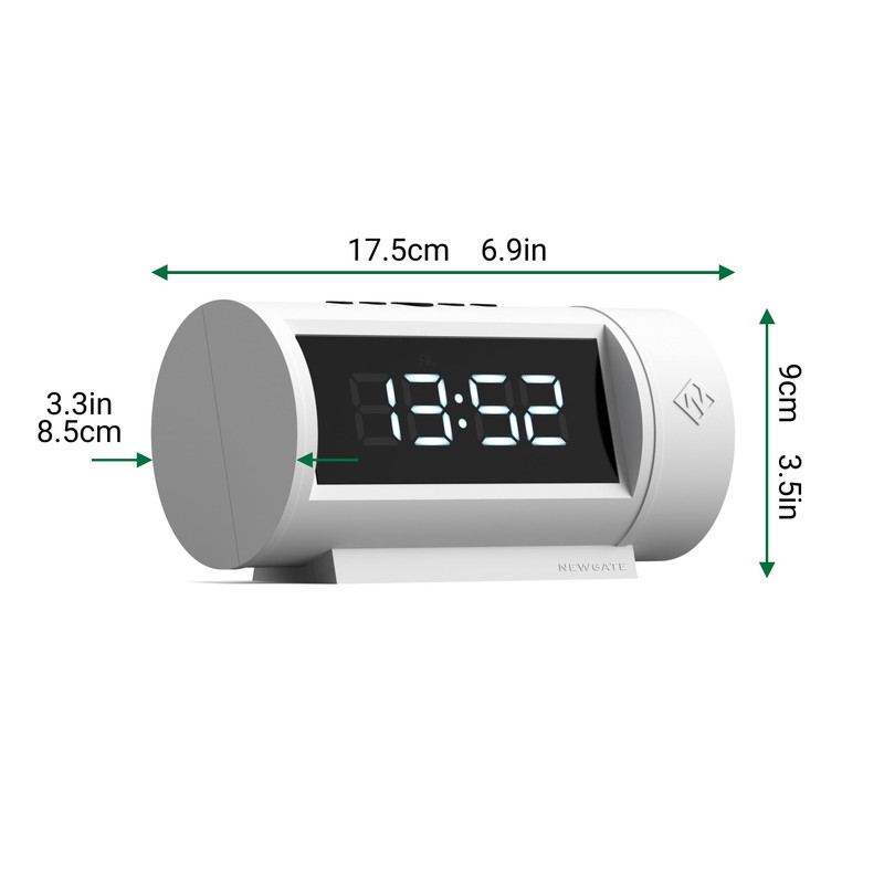 NEWGATE® Digital Retro Alarm Clock - LED Alarm Clock -