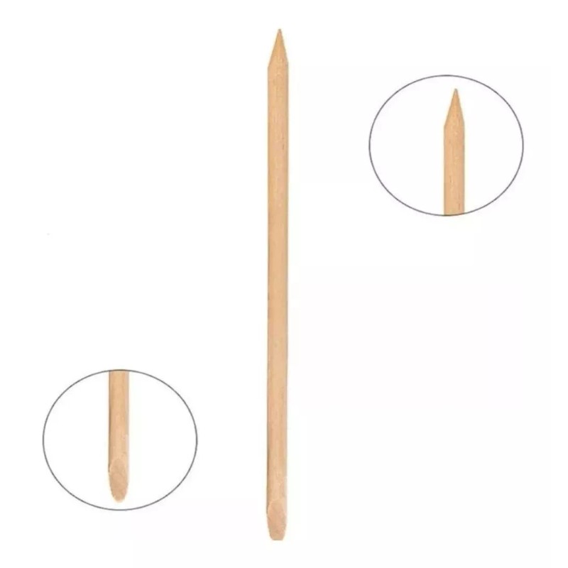 Unic Palitos De Naranjo Para Uñas Cutículas Etc 100 Piezas