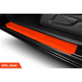 Luxshield Car Door Sill Protector for Opel Adam M13 I 2012-2019 - Protective Film Car Door Accessories Trim Paint Protection Film Carbon Black