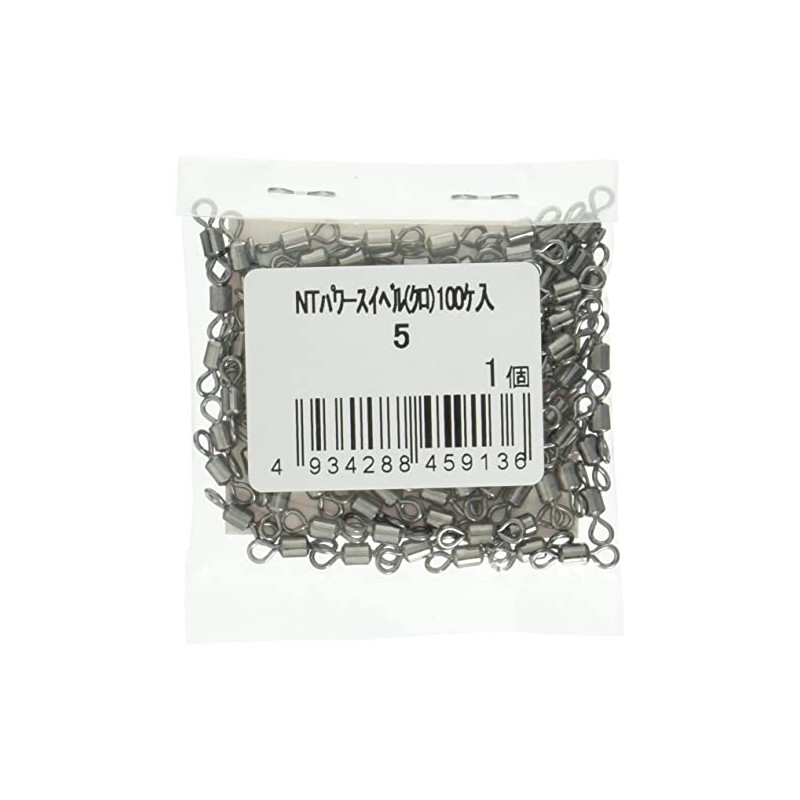 NT Power Swivel (Black), Value 100 Pieces, 4/0