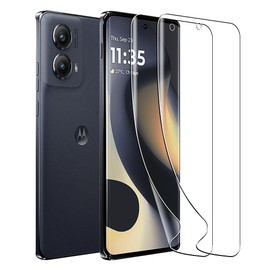 Fhyeugfy 【2 Pack】 for Motorola Moto Edge 2023/2024 Screen Protector(not plus/+),Flexible TPU Film((Not Tempered Glass),Clear High Definition,Anti-Scratch,Bubble Free