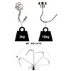 EGEN Magnetic Hooks, Vertical Load Capacity 22.0 lbs (10 kg),