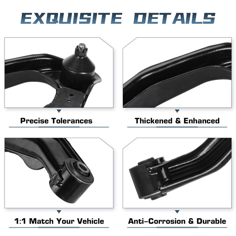 Front Upper Control Arms with Ball Joints Assembly Replacement for