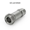 Vancoco Stainless Steel Flexible Pipe 3/4 Inch Corrugated Pipe Extendible